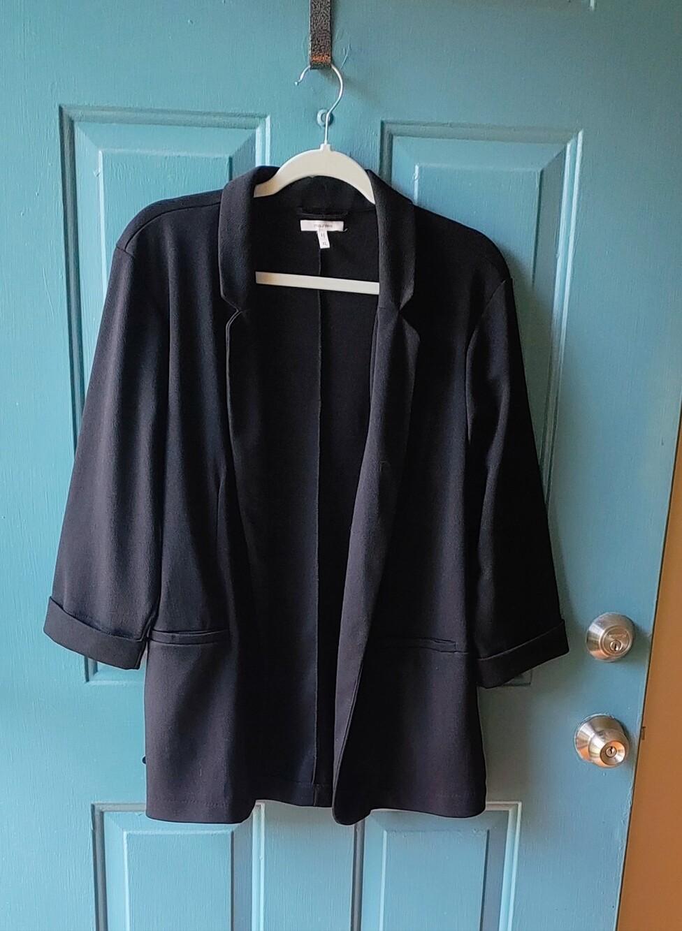 Maurices Black Women's Blazer 3/4 Sleeve